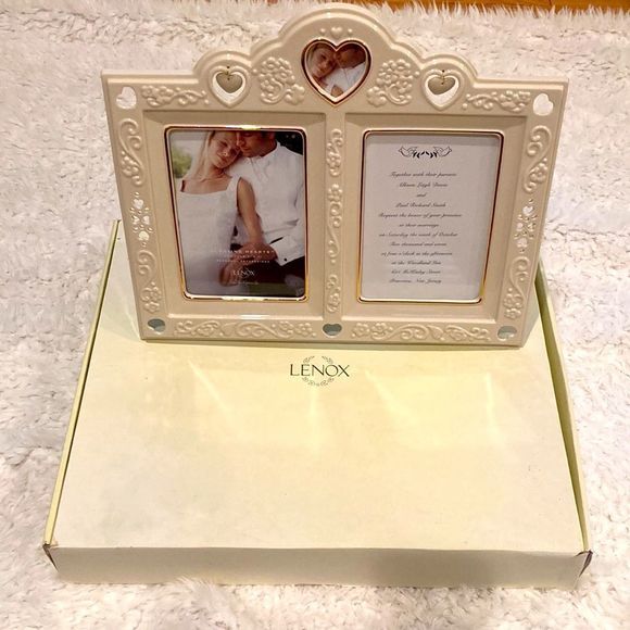 Lenox Accents Lenox Floating Hearts Picture Frame Double 5 X 7